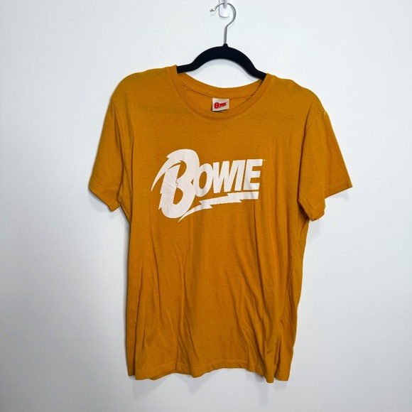 Bowie Yellow Tee Shirt Medium - Picture 1 of 4